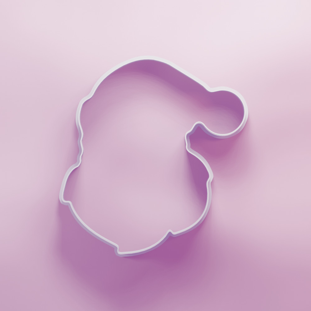 Santa Head Christmas cookie cutter