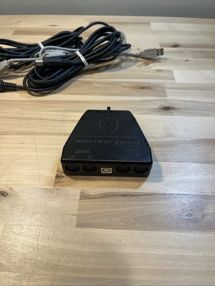 Motu Fastlane USB PC/MAC Midi Interface - With Cables!