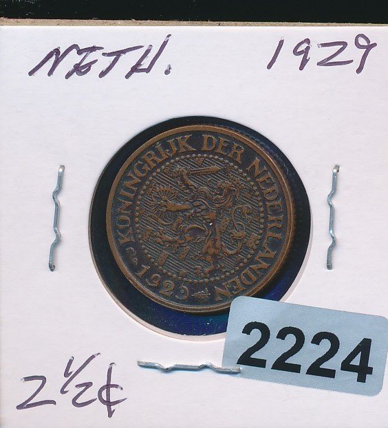 Netherlands :  2 1/2 CENT  1929 - #2224