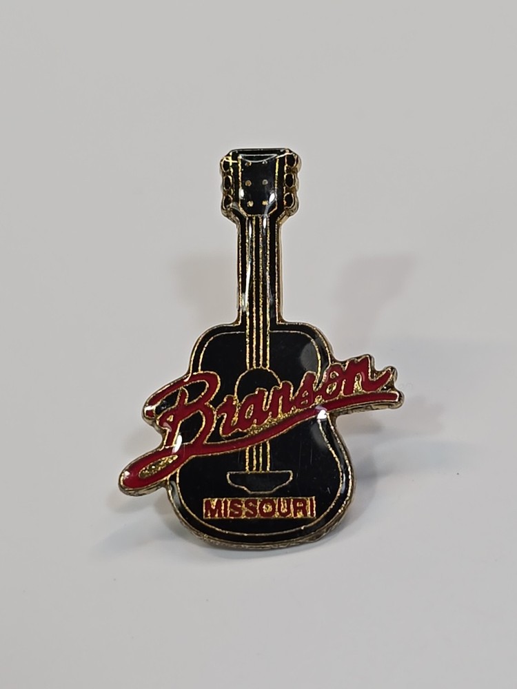 Branson Missouri Souvenir Lapel Pin Guitar Design
