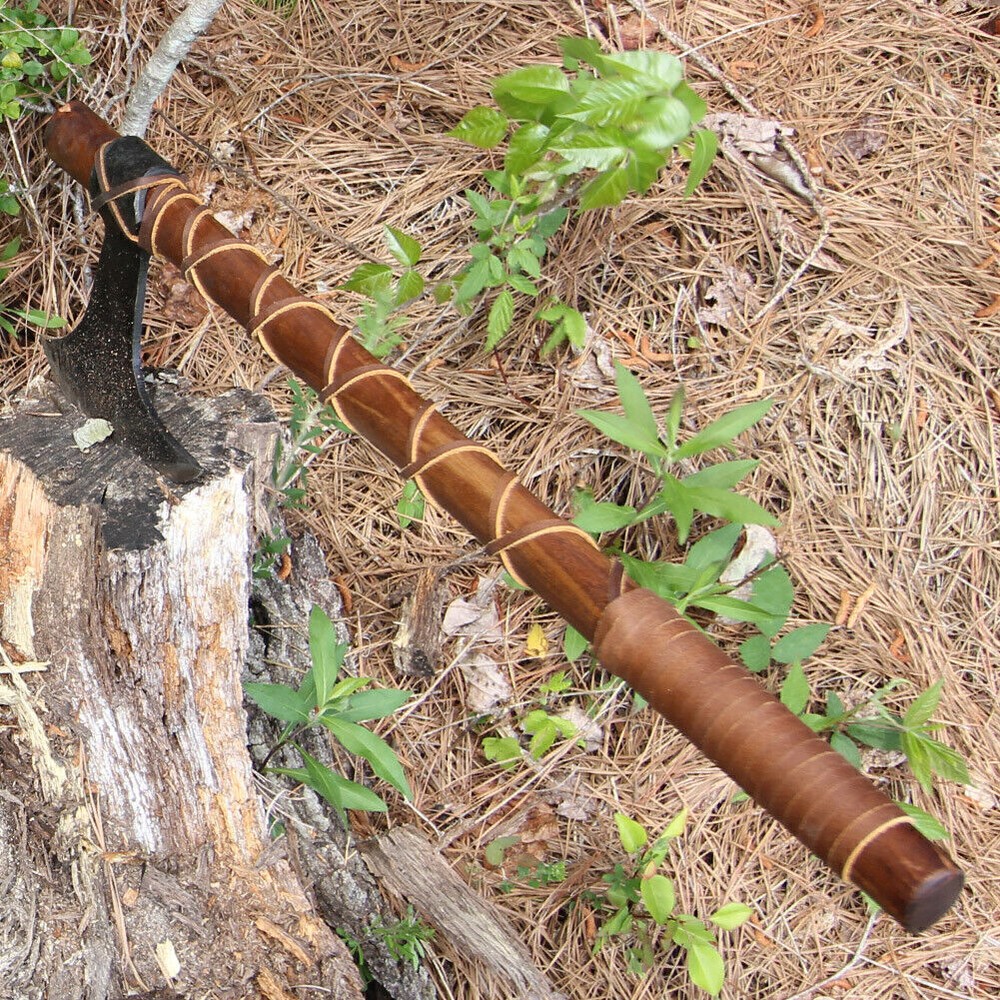 Hand Forged Viking Medieval Battle Axe | Fully Functional Terror Axe + Sheath