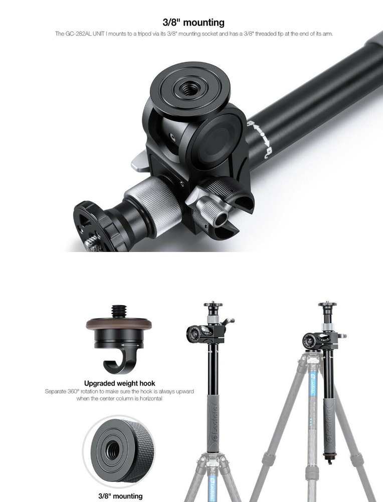 Leofoto GC-282AL Geared Multi-Function 2 Section Center Column