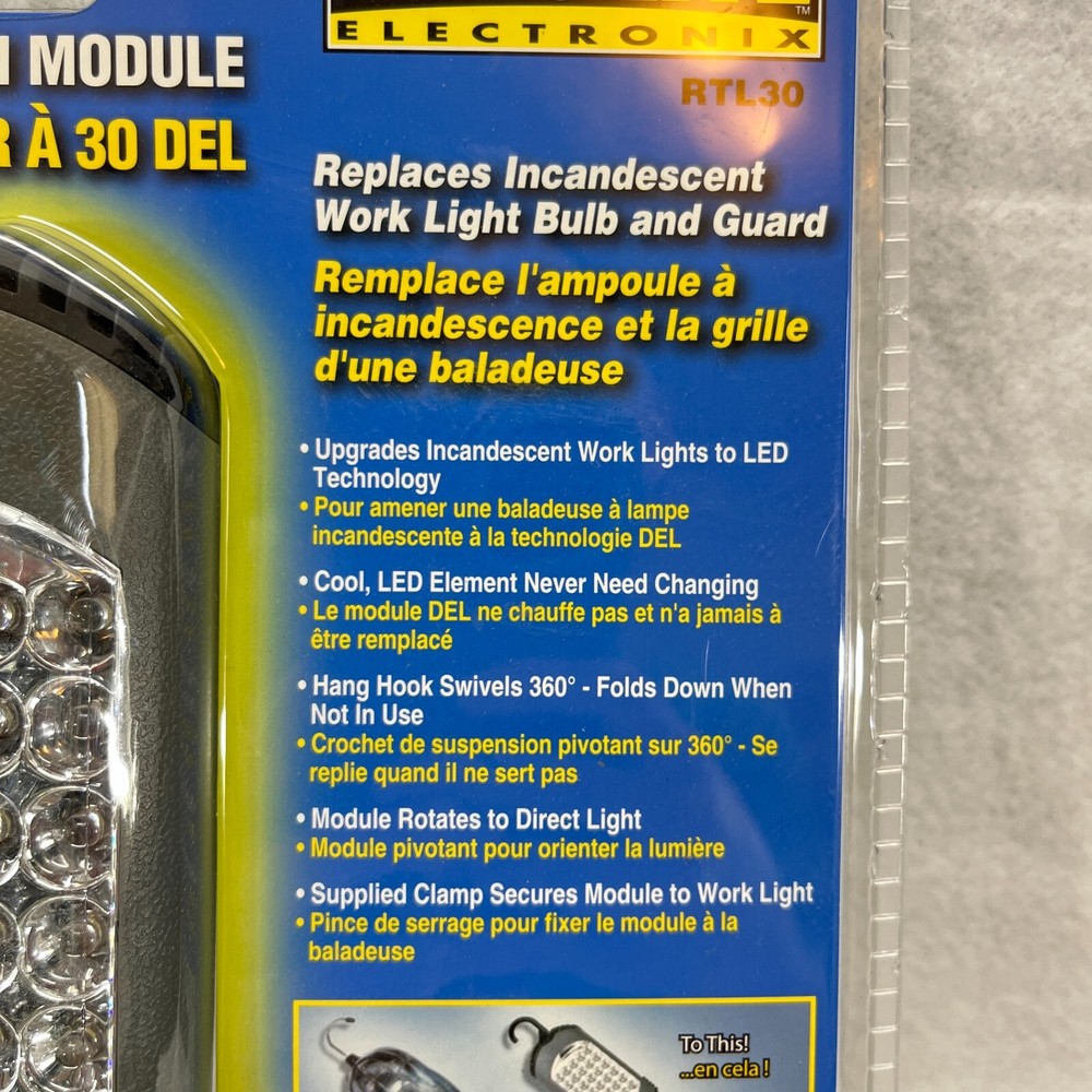 Prolite Model RTL30 30 LED Screw-in Module Work Light - With Swivel Hook