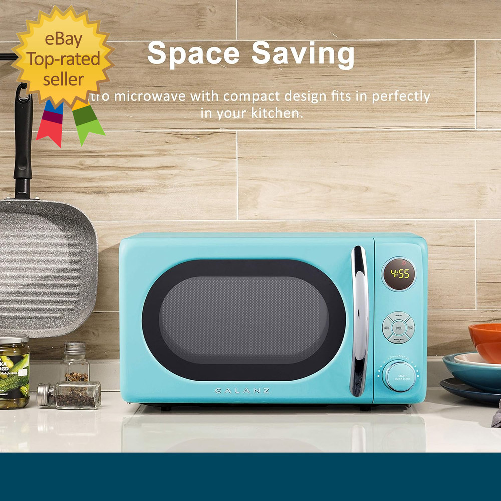 GLCMKA07BER-07 Retro Microwave Oven LED Lighting Pull Handle Design Child Lock