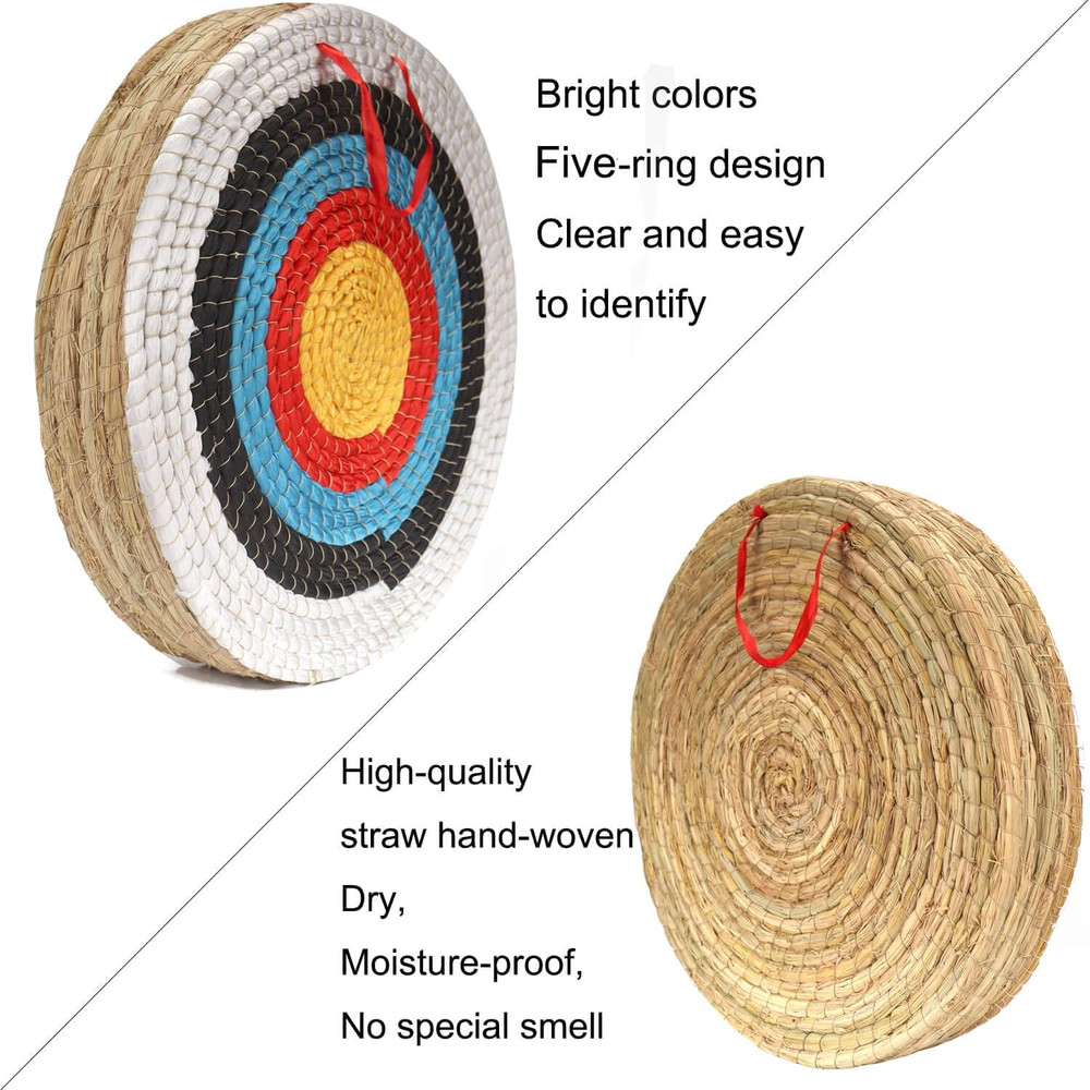 Archery Targets Traditional Solid Straw Round Archery Target Shooting Bow Colour