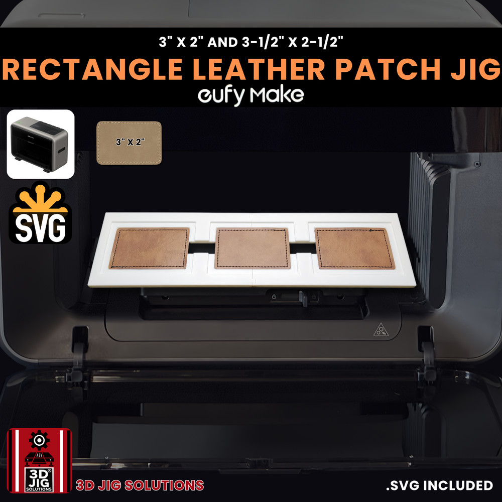 EufyMake E1 Jig | Rectangle Hat Patch UV Printer Fixture, UV Printing Alignment