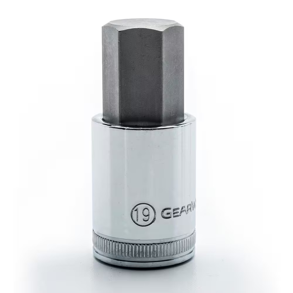 1/2 In. Drive 19 Mm Hex Bit Socket