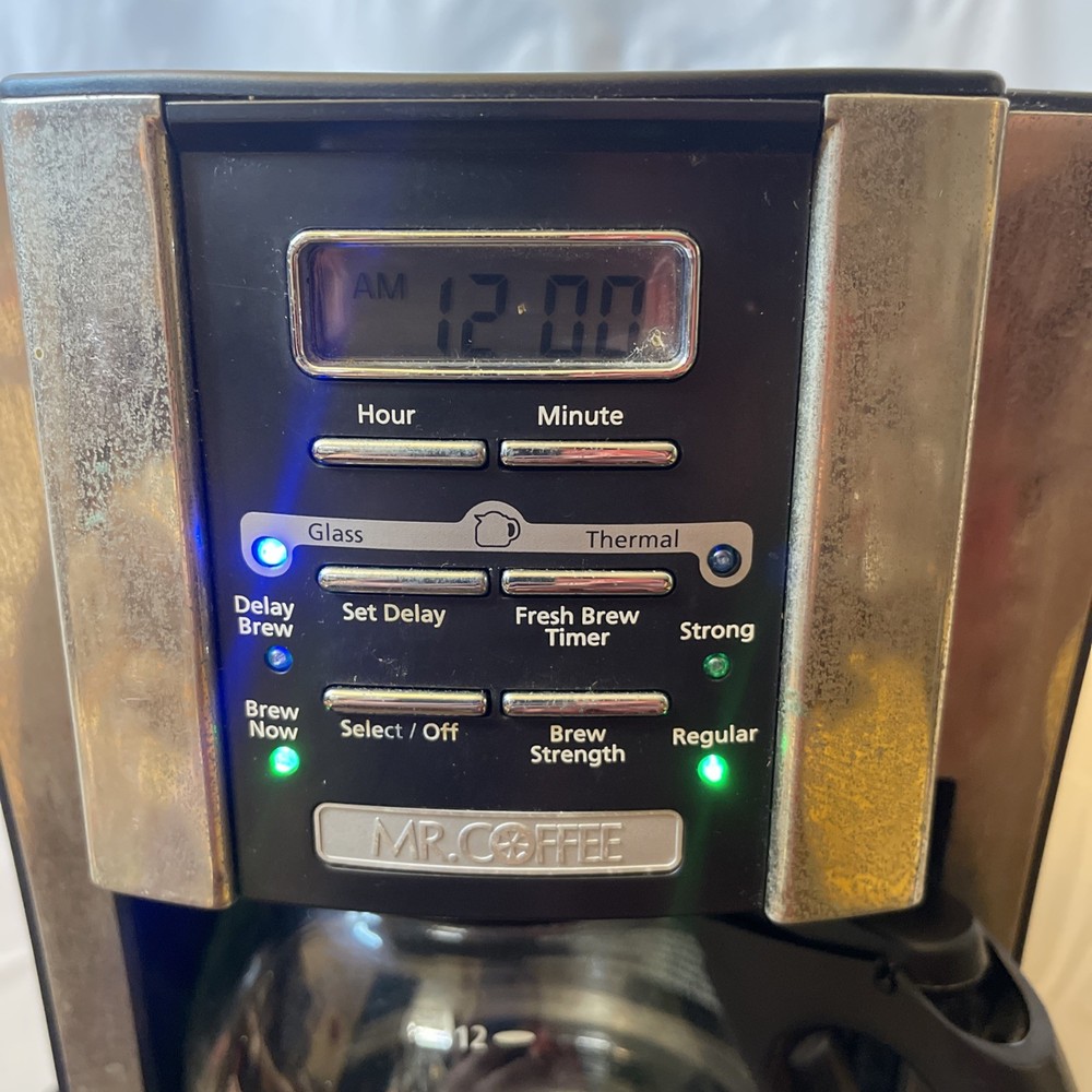 Mr. Coffee 12-Cup Programmable Coffeemaker Strong Brew Black Select BVMC-5JX33GT