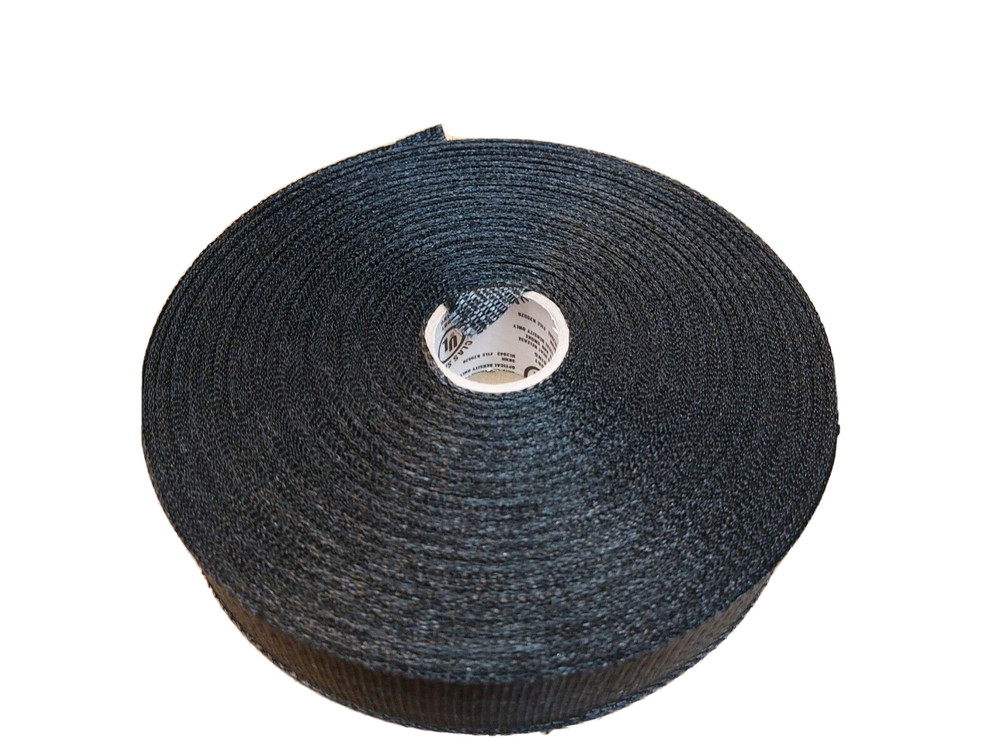 Cambridge Duct Strap Support Webbing 300' x 1.75" Black Polypropylene 440lb