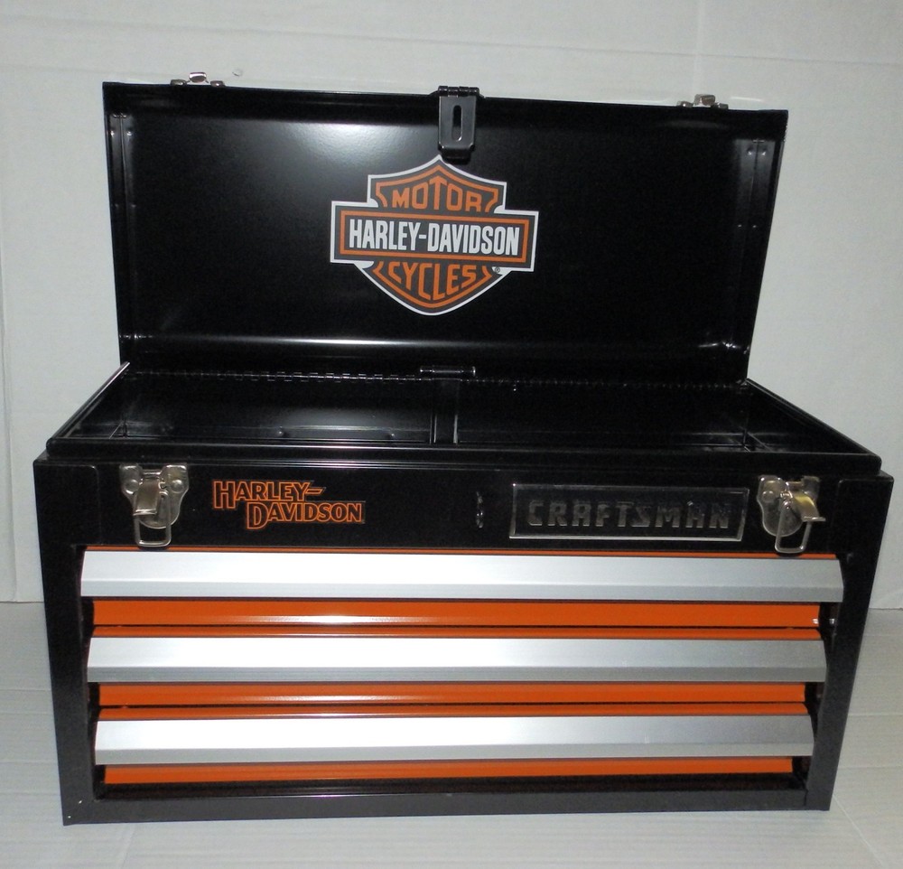 Sears Craftsman Harley Davidson Portable Tool Chest Box 3 Drawer