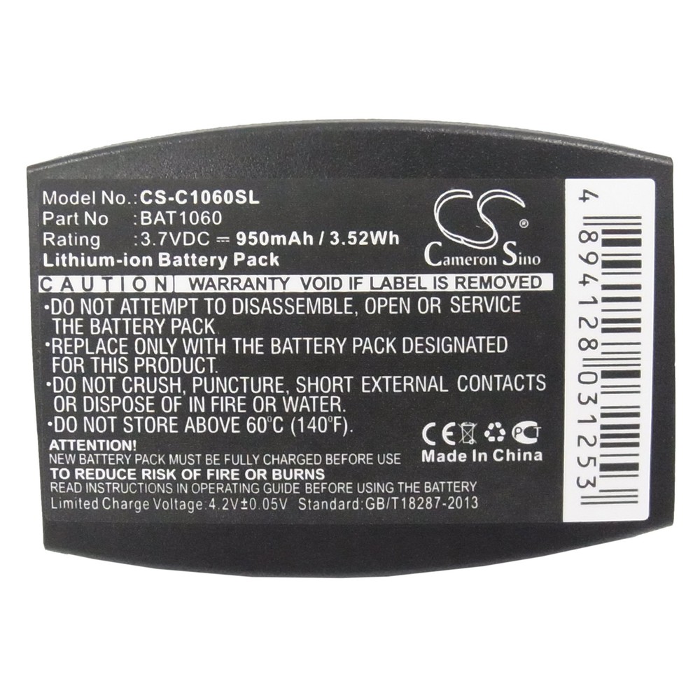 Battery for 3M BAT1060 RF1060 C1060 XT-1 Wireless Drive-Thru Intercom Headset