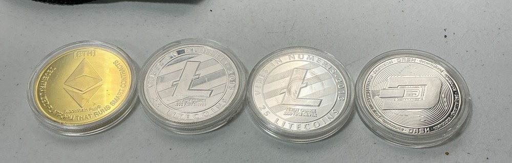 Meme Coin 4 Pack, Dash - Litecoin - Ethereum