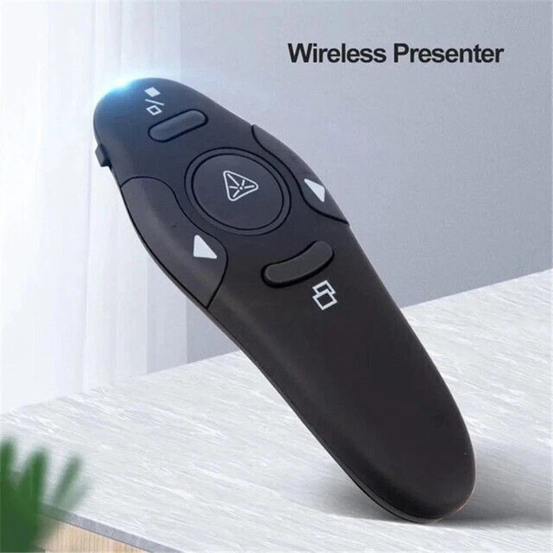 Wireless USB Presenter PowerPoint Pointer Clicker Pen Laser PPT Remote Control