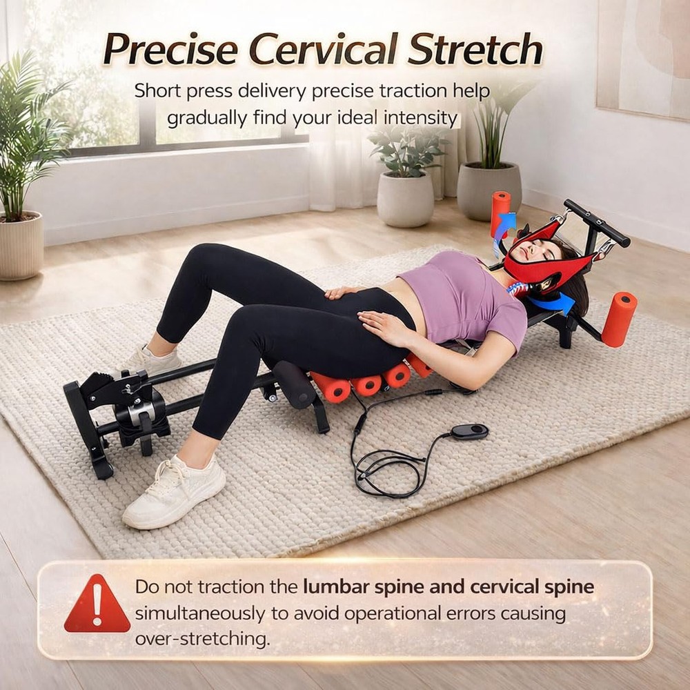 Electric Traction Machine for Neck and Back, Home Spinal Decompression Device...