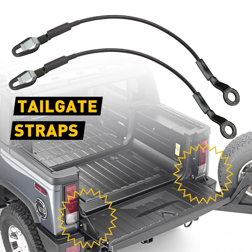 2x Tailgate Support Cable For Chevy Avalanche Silverado GMC Sierra Pair Set Kit