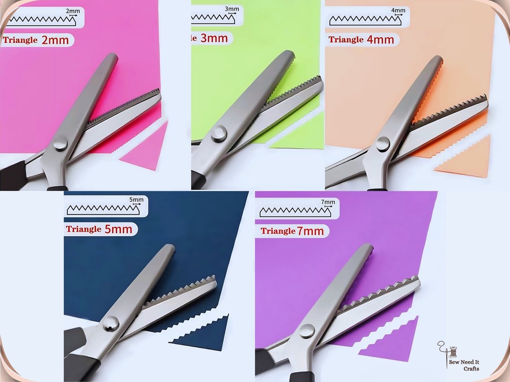 Zigzag, Scallop Professional Pinking Scissors 2-18mm, Crafts & Sewing Scissors