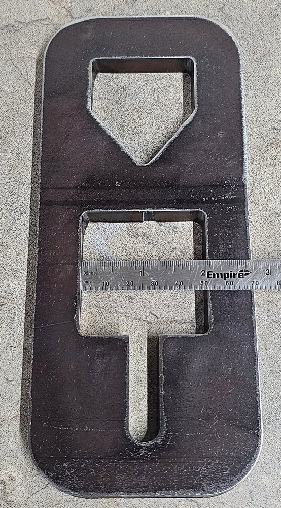 T POST PULLER - HEAVY DUTY 3/8" - PLATE ONLY - USE WITH CHAIN / JACK / TRACTOR