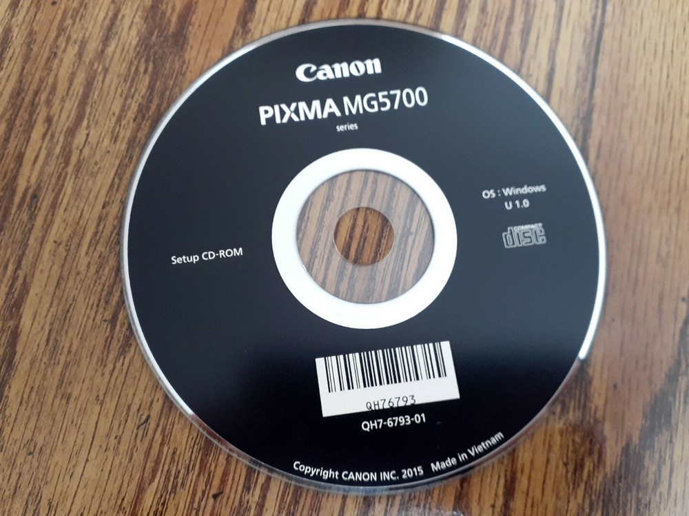 Canon Pixma MG5700 Setup CD-ROM