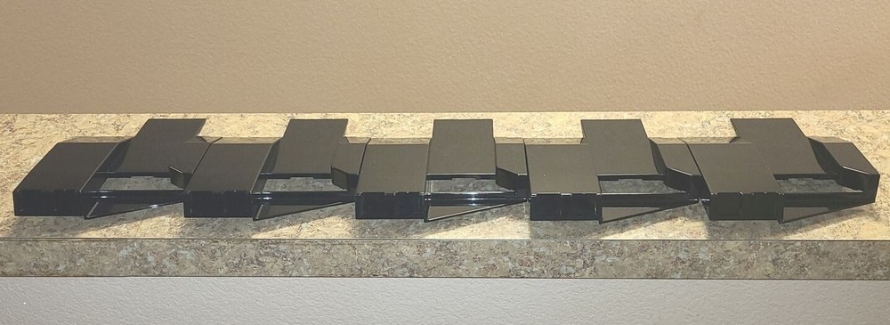 (AP) AUTOMATIC PRODUCTS SNACK MACHINE plastic chip shelf fronts - qty. 5