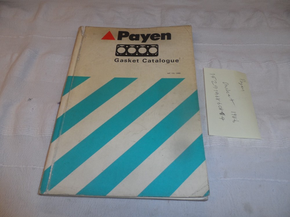 PAYEN GASKET CATALOGUE 1986