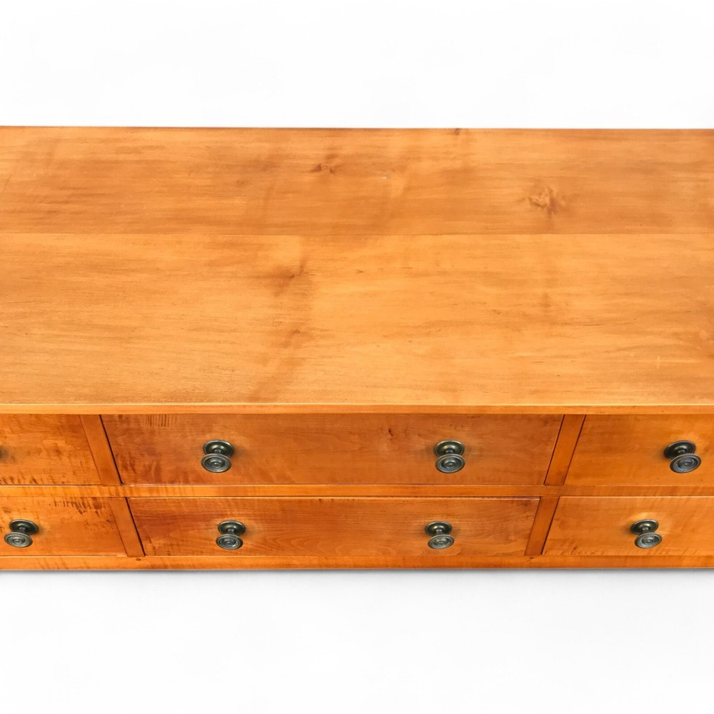 Eldred Wheeler 6 Drawer Tiger Maple Huntboard