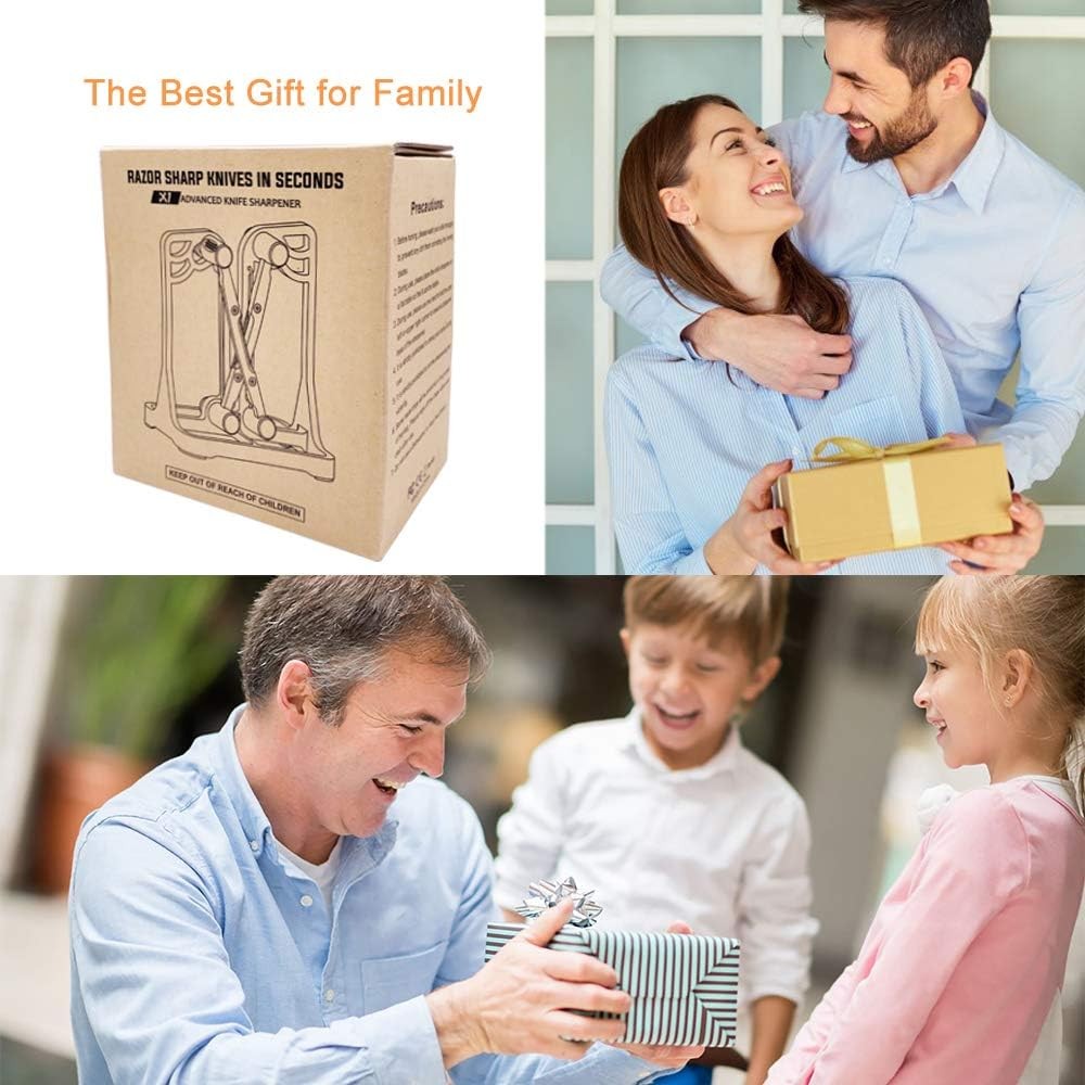 Diamond Knife Sharpener - 3 Stage Tool for Kitchen Chef Pocket Knives