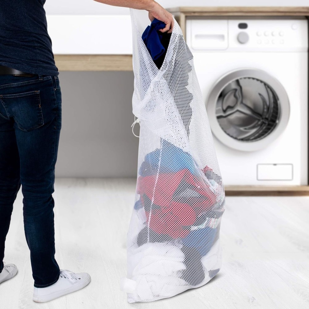 Large Mesh Storage Sack - Lock & ID Tag, Breathable Material