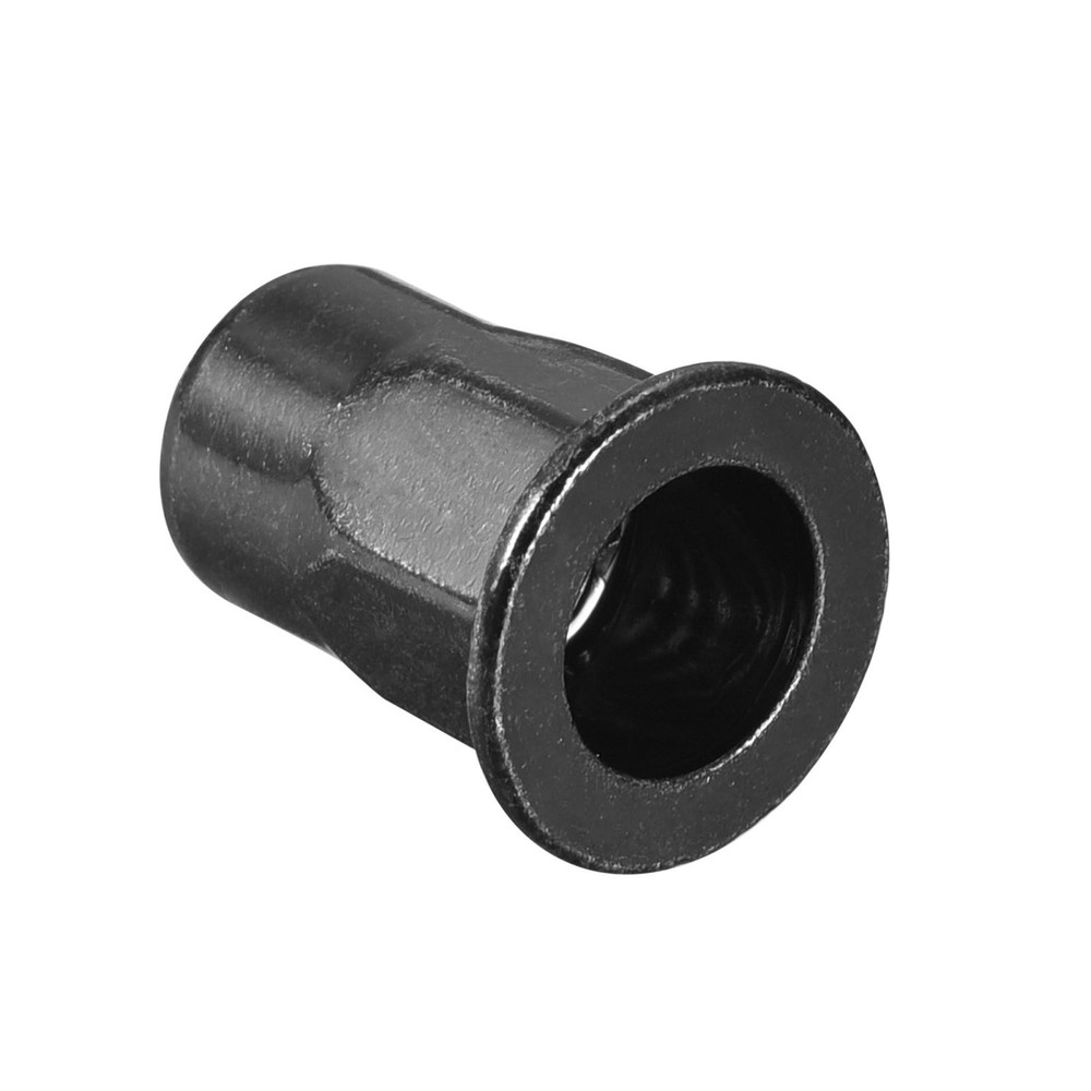 M6 Rivet Nuts Thread Half Hexagonal Carbon Steel Flat Head Threaded Nut 20Pcs