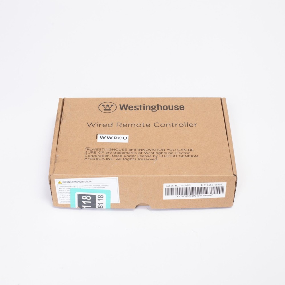 Westinghouse Wired Remote Controller Wall Thermostat WWRCU Mini Split White New