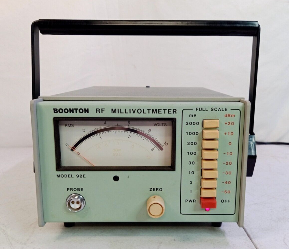 Boonton 92E RF Millivoltmeter - Powers On - No Probe - Untested