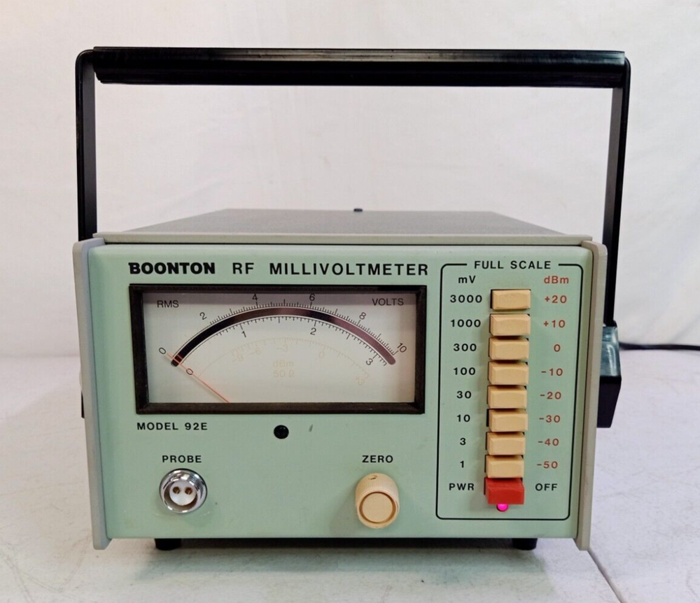 Boonton 92E RF Millivoltmeter - Powers On - No Probe - Untested
