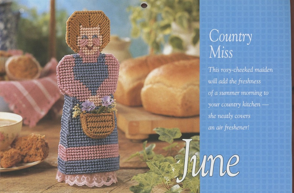 Needlecraft 1992 Calendar 12 Patterns Plastic Canvas Booklet
