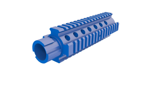 3D Printed M4 Barrel Extension for Nerf Models