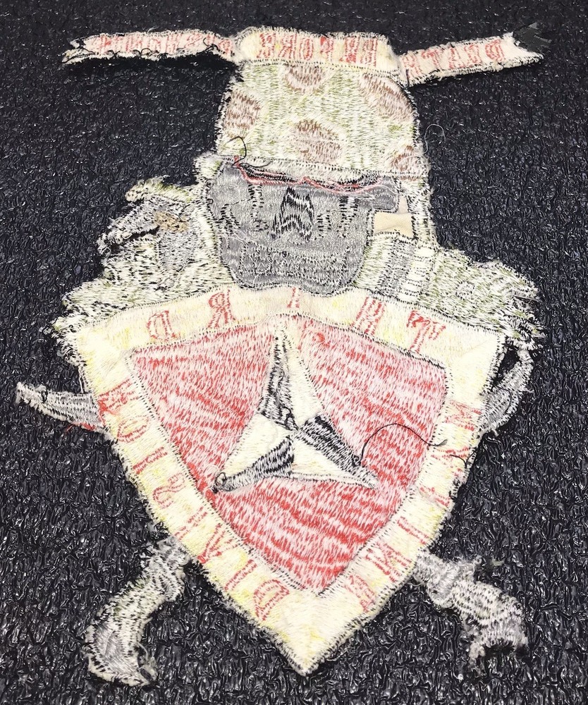 THIRD MARINE DIV., DEATH BEFORE DISHONOR, VINTAGE EMBROIDERED BACK PATCH!