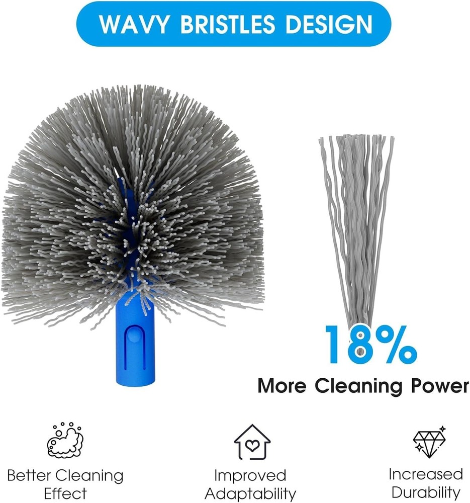 Versatile Pool Brush with Lightweight Design & Universal Pole Compatibility