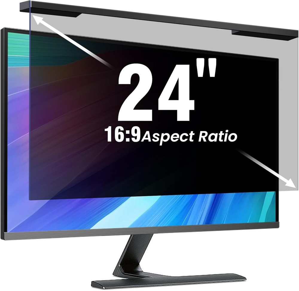 Hanging 24 Inch Computer Privacy Screen Filter, Screen...