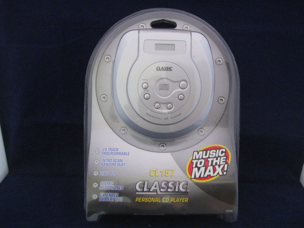 Classic CL-157 Personal CD Player with Stereo Headphones