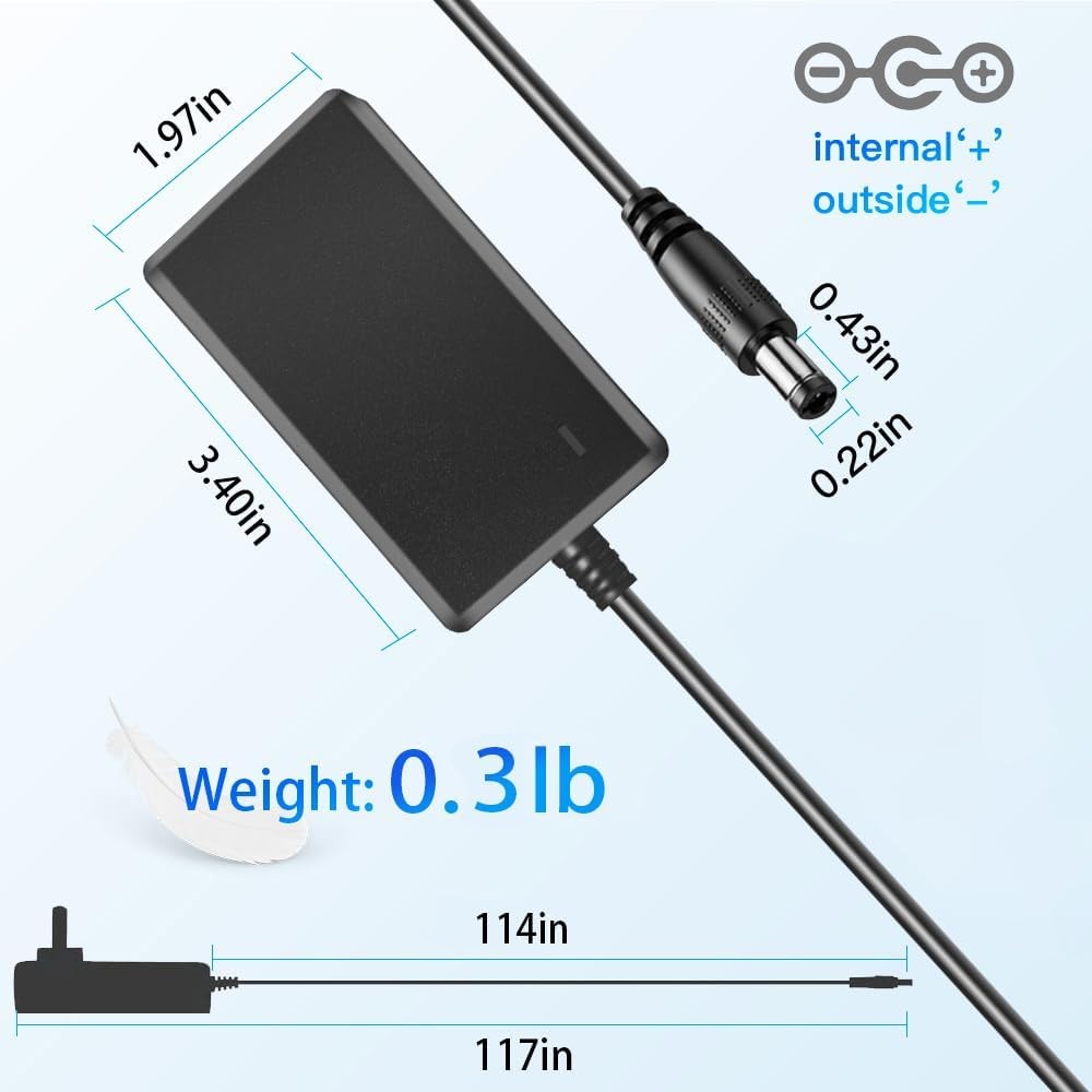 9V DC Power Adapter Compatible With Alesis Command Mesh Kit Nitro Max Pro