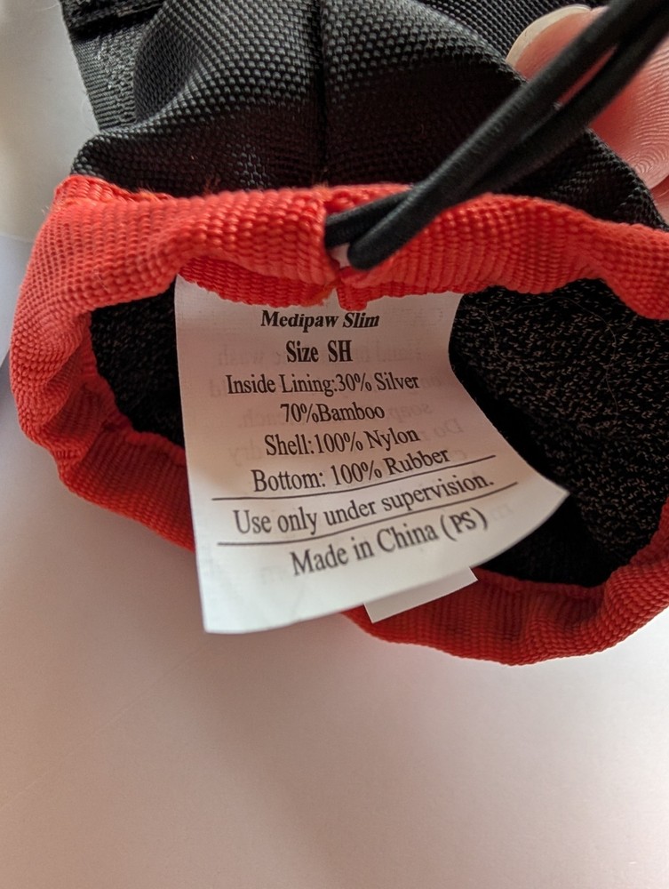 MediPaw Protective Boot Black & Red Size Medium, Excellent Condition