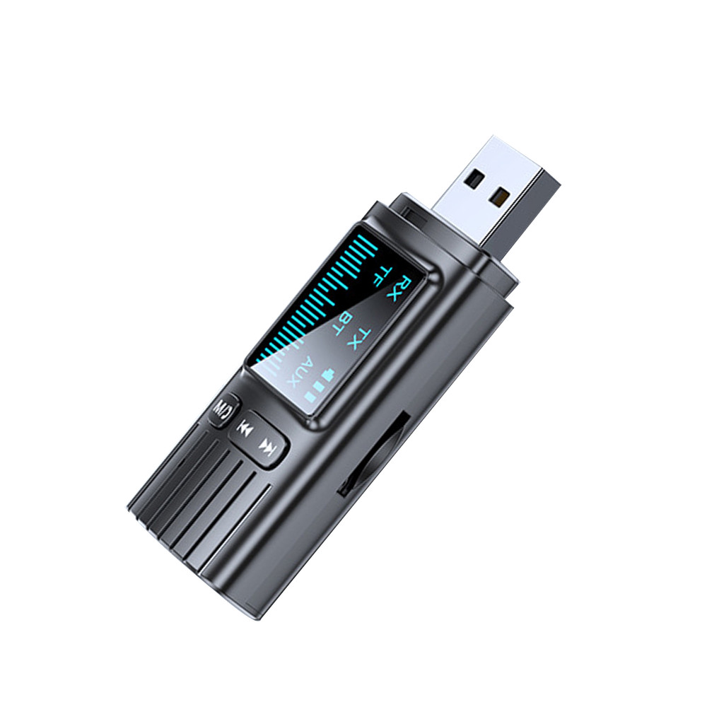 2in1 Wireless Bluetooth 5.4 Transmitter Receiver Adapter Audio 3.5mm Jack Aux Pd