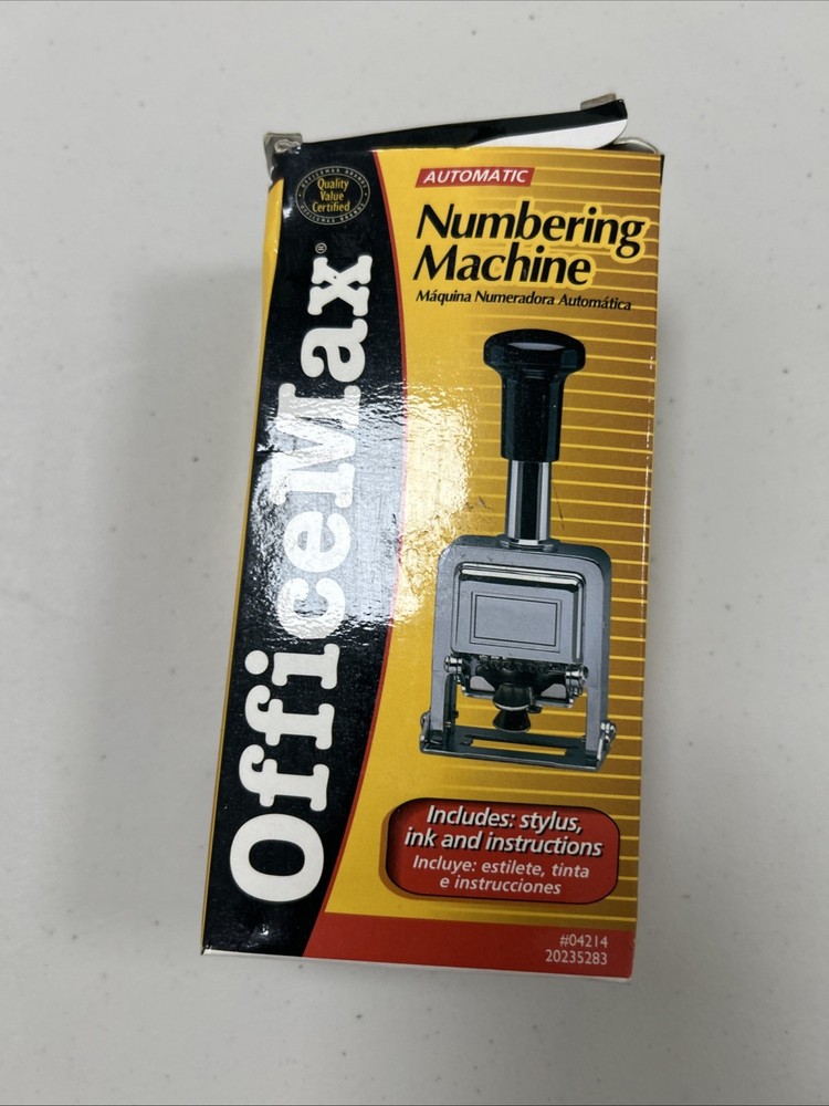 OfficeMax Numbering Machine-Fixed US shipping