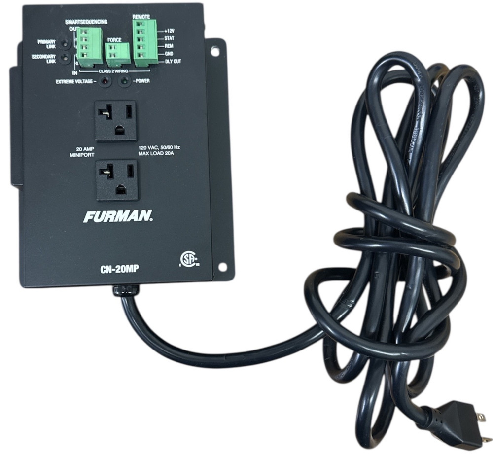 Furman CN-20MP Power Conditioner Module 20A Outlets Remote Control Interface