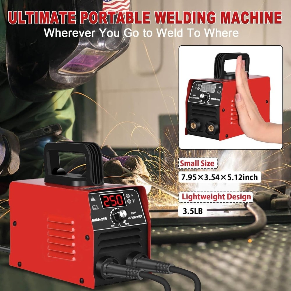 Beginner-Friendly Mini Welding Machine: 250Amp, Compact & Easy-to-Use