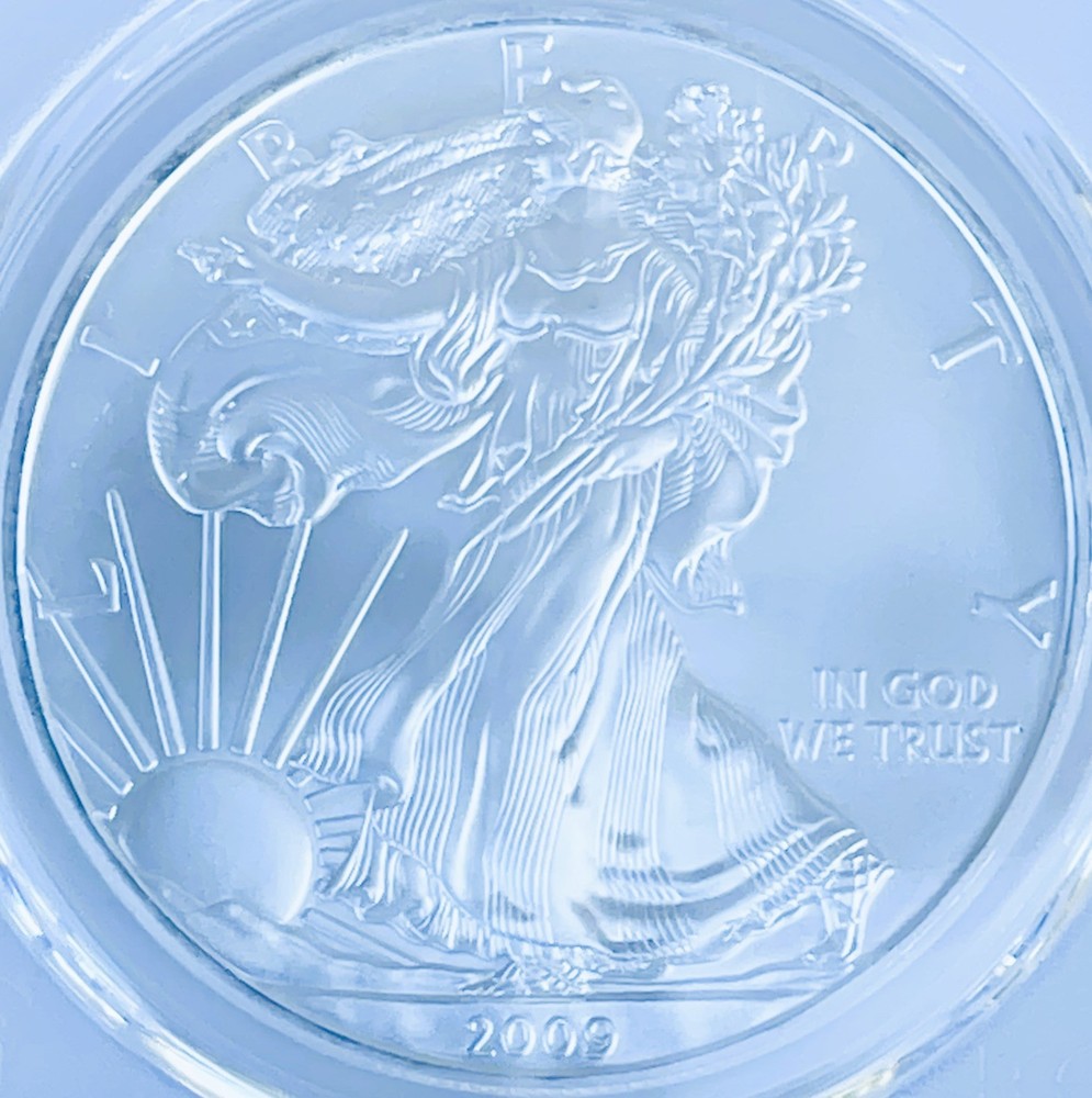 2009 SILVER EAGLE PCGS MS70