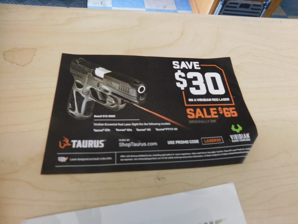 Taurus G3 - 9mm Factory Box + STUFF