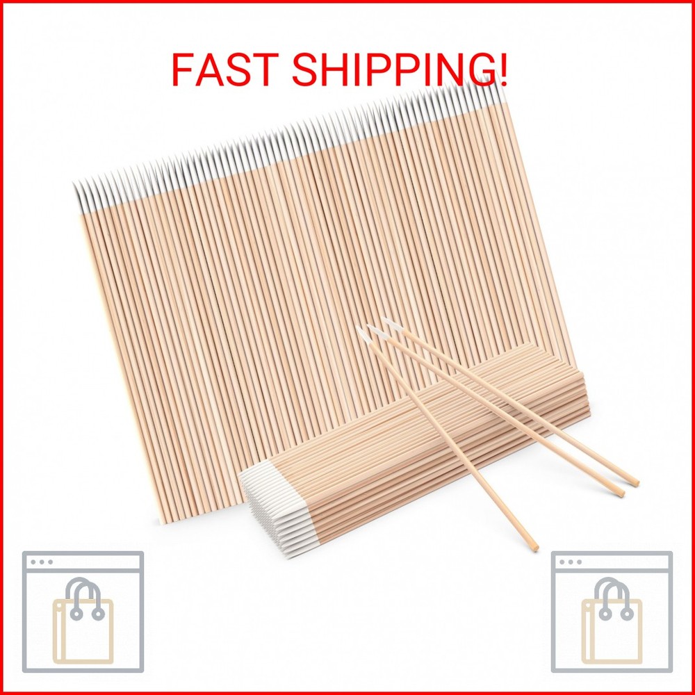 200pcs Pointed Cotton Swabs,Disposable Makeup Applicators,4in Precision Microbla