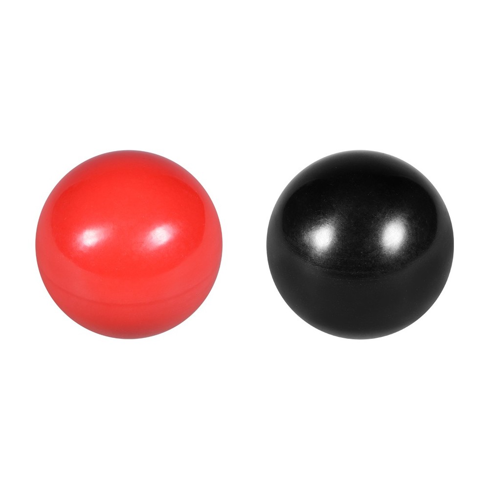 Ball Knob M6 Female Thread Machine Handle 30mm Red 2pcs / Black 2pcs