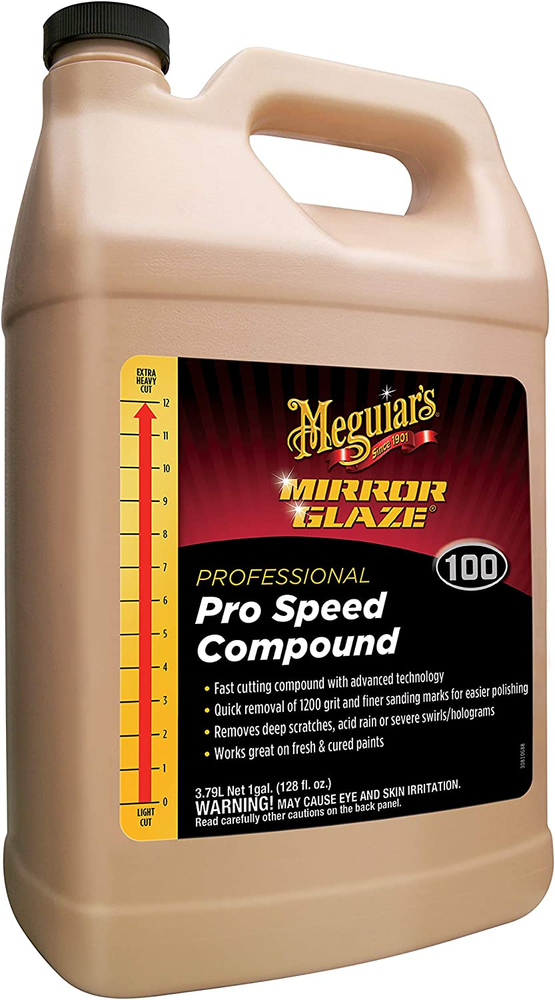 Meguiars M10001 Mirror Glaze Pro Speed Compound - Removes Deep Scratches & 1