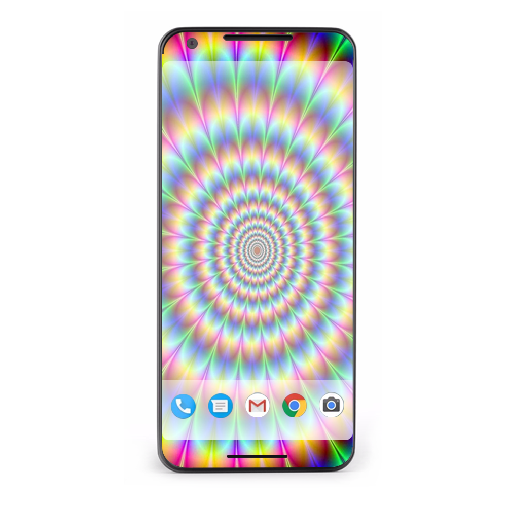 Google Pixel 2 Skins Decal Wrap Trippy hologram dizzy