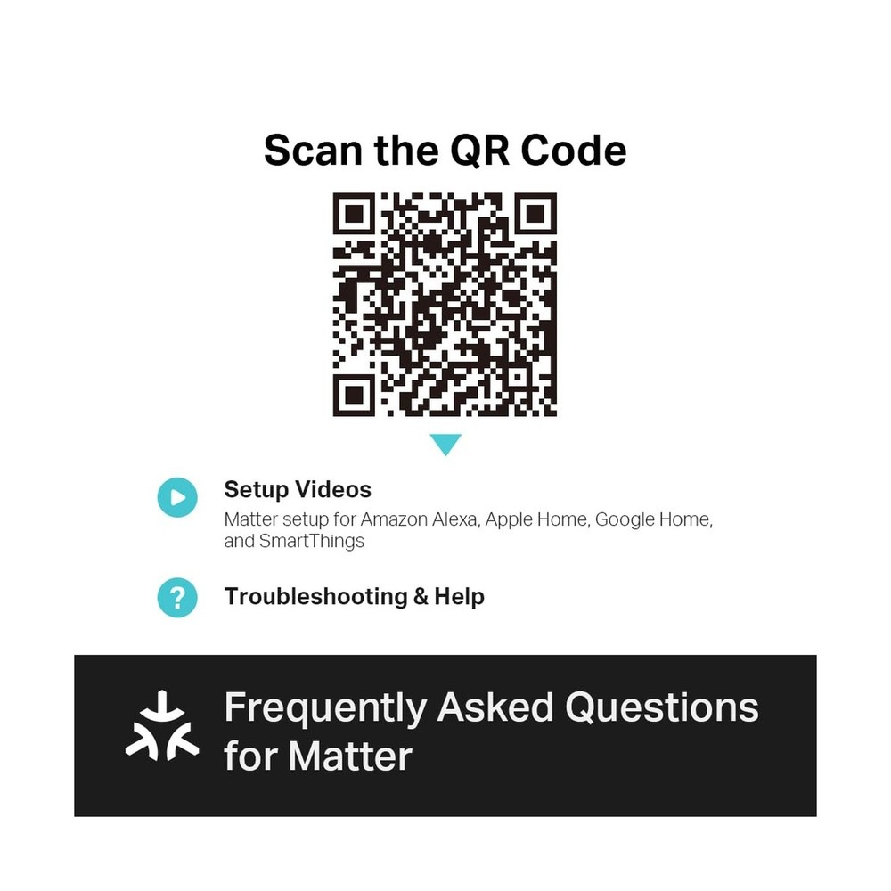 TP-Link Tapo Matter Supported Smart Plug Mini, Compact Design, 15A/... Fast Ship